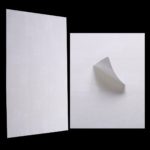 planches etiquettes autocollantes papier blanches
